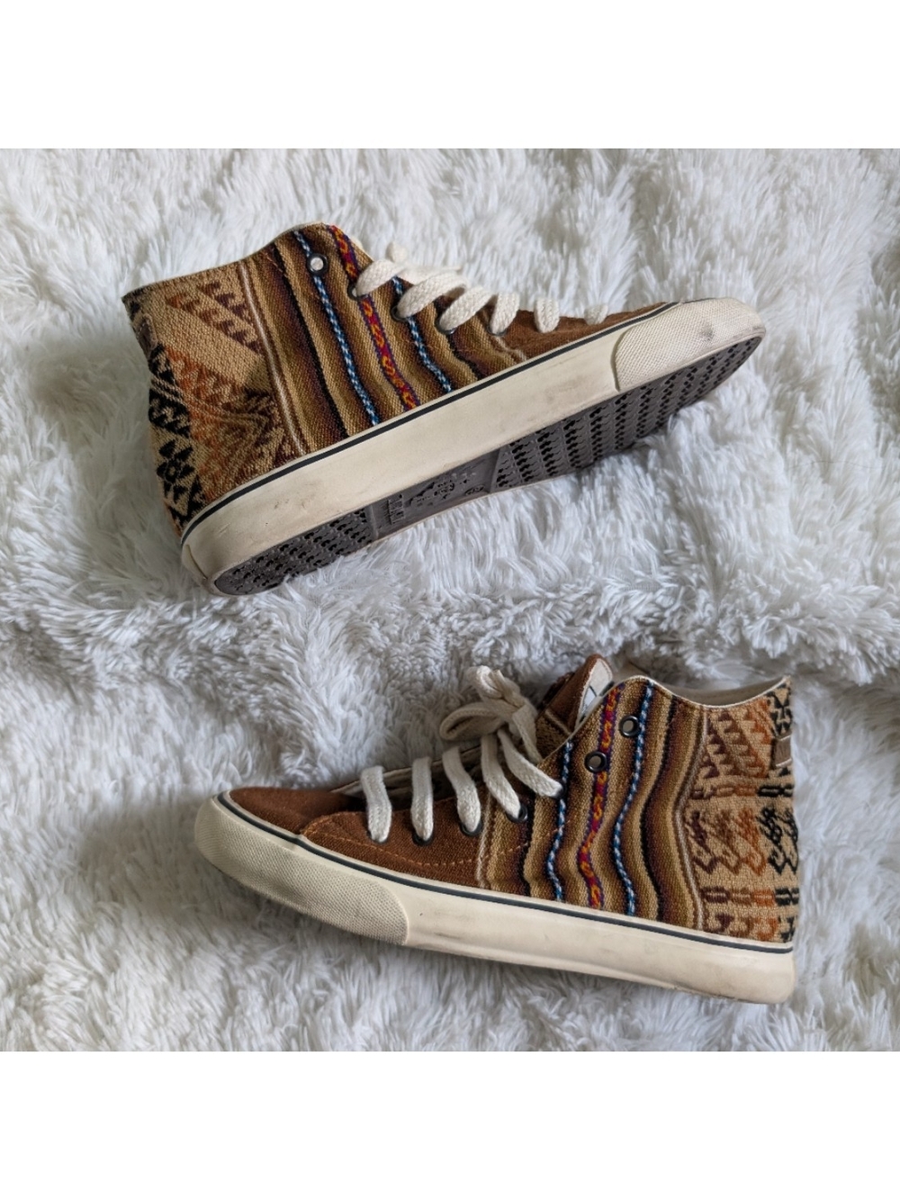 Mipacha Clasico Alto Llama Brown Aztec Inca Unisex Women 8.5 Men 7